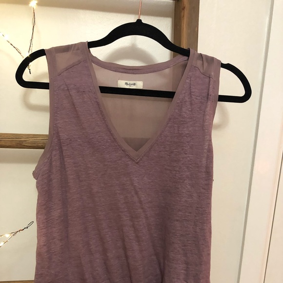 Madewell sheer back linen blouse - Picture 2 of 5